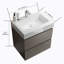 Meuble-lavabo simple 24 po avec plateau en résine Kalvis-1298228288