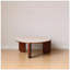 Table basse surélevée 100% en bois massif avec plateau supérieur