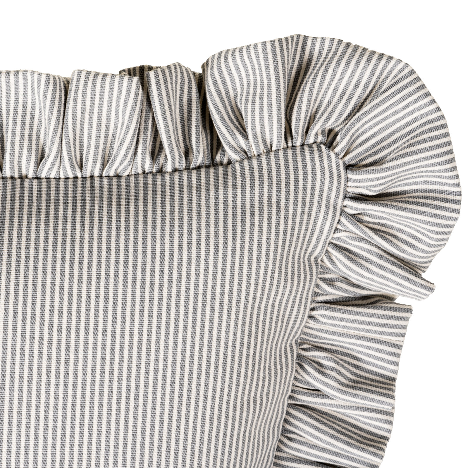 20" x 20" Cotton Throw Pillow, Feather, Grey