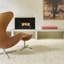 Bubbles Wool Area Rug in Beige-64526936