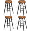 Ide Upholstered Counter Stool with Metal Frame-477764700-478538847