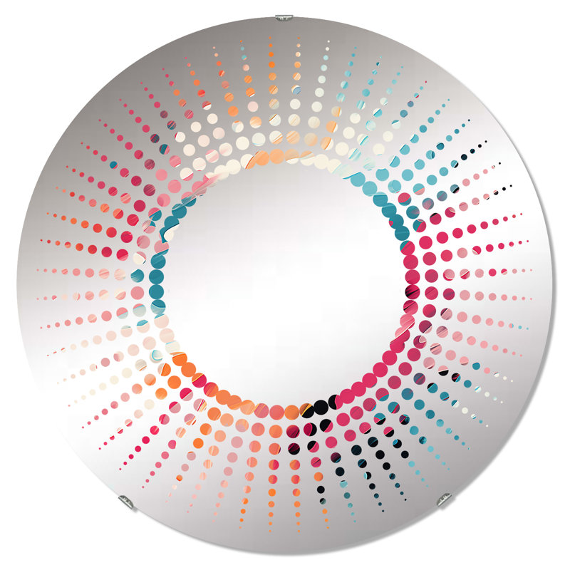 Miroir mural oval, 23,6 po x 23,6 po