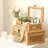 Blynda Rattan 2-Piece Decorative Box Set with Glass Top-2008410706