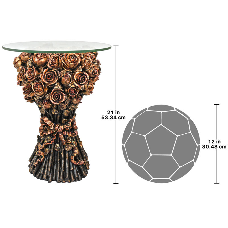Bouquet of Roses Sculptural End Table