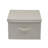 LargeStorageBoxwithLidSoftPoly-CottonCanvaswithReinforcedFrameGenerousStorageCapacityFully-RemovableLidFrontHandleVersatileFoldableandStackablewithCoffeeTrim-1589940374-1589940375