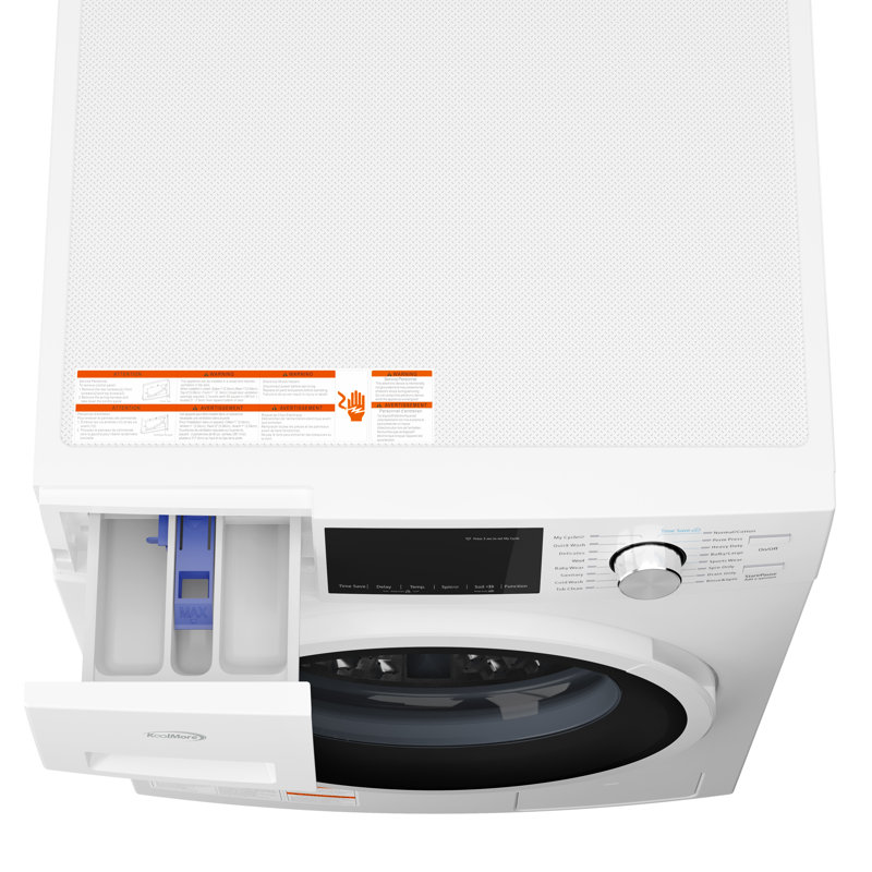 2.7 cu. ft. Stackable Front Load Compact Washing Machine in White, FWM-3CF-W