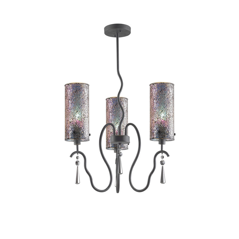 Lustre 3 lumières Haley, Irisé