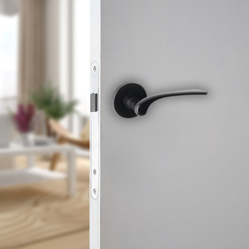 Single Dummy Door Handle, Black Rose