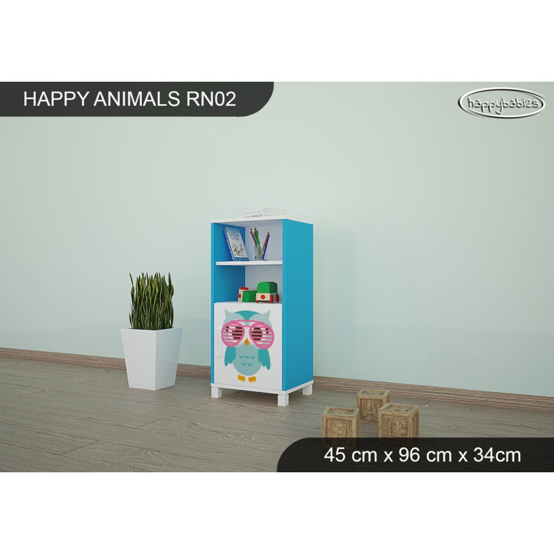 45cm W Animals Kids Cube, Blue