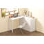 Lit simple escamotable avec commode à hauteur réglable, commode escamotable avec coussin pliable