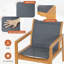 Jasibe Acacia Wood Outdoor Lounge Chair (Set of 2)