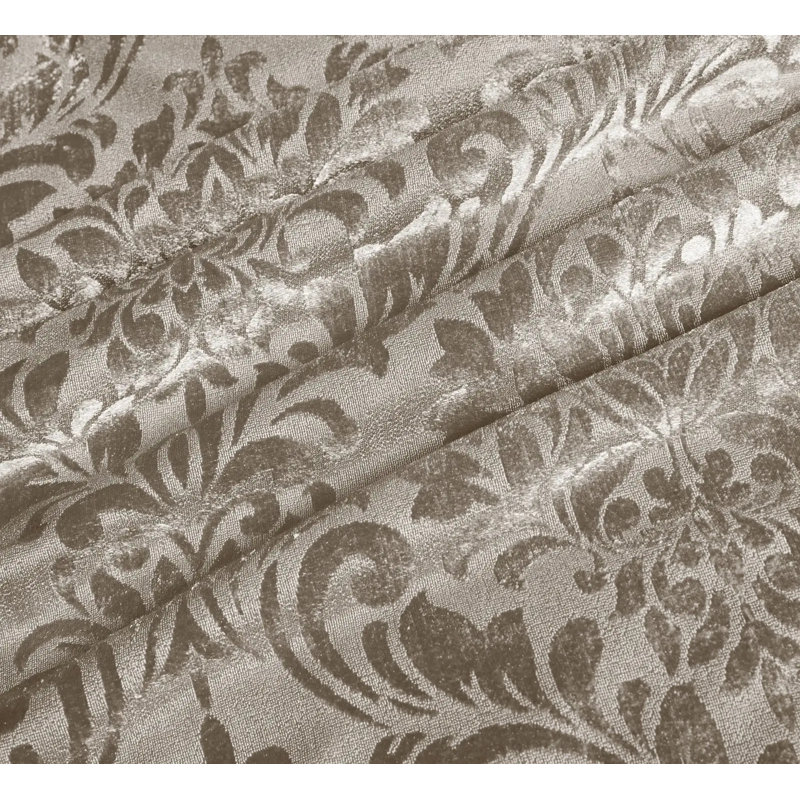 Polyester Floral Bedspread with Pillow Shams Included, Double Bedspread + 2 Standard Shams, Mink