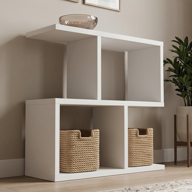 End Table, White Wood