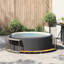 Hot Tub Surround With Storage And Wooden Step Poly Rattan-1315683259