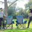 Chaise de camping pliante avec coussins-96346063