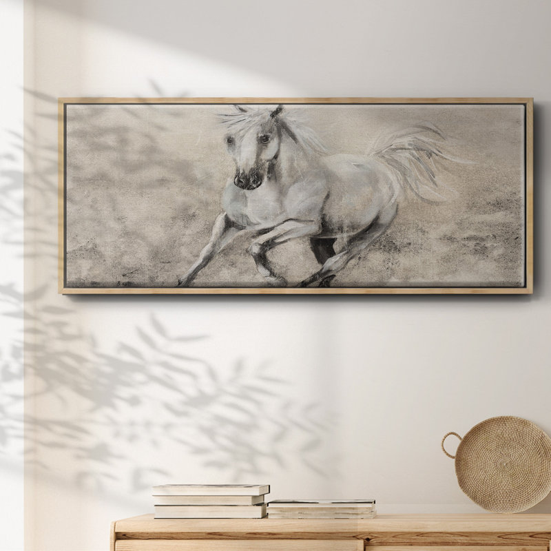 Majestic Stallion II - toile encadrée, H 8 po x l 20 po