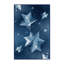 Tapis bleu doux et moelleux d'inspiration géométrique Clements Global-801021925