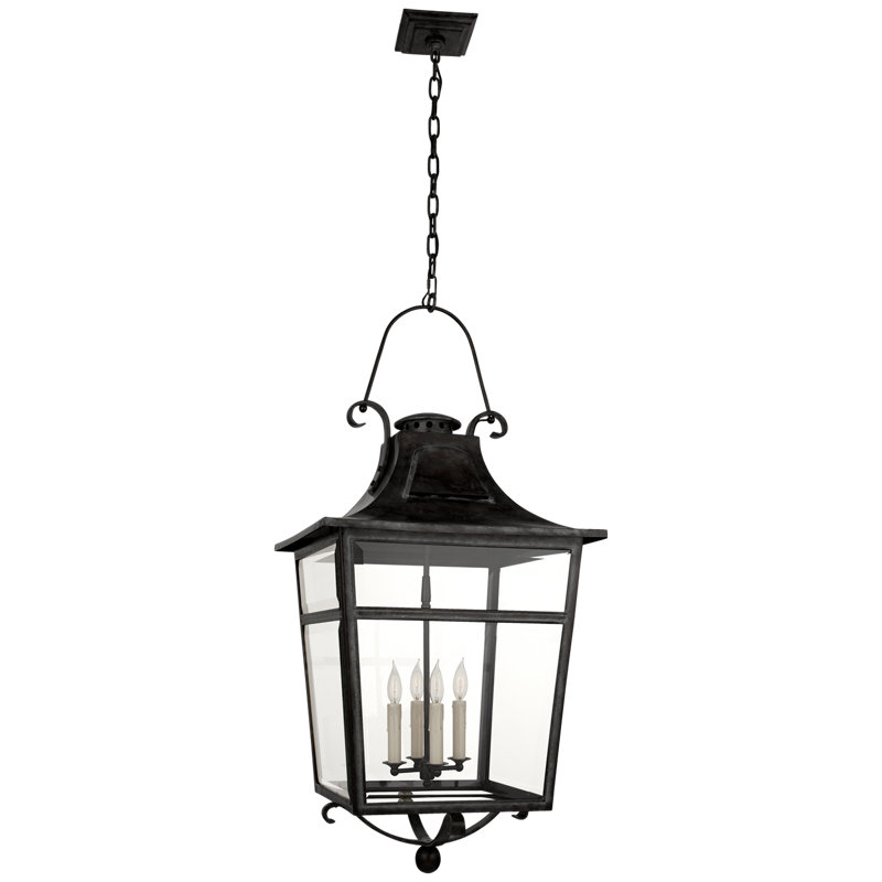 Ralph Lauren Home Carrington 4 Light Chandelier, French Rust, 48.5"H x 22.5"W x 22.5"D