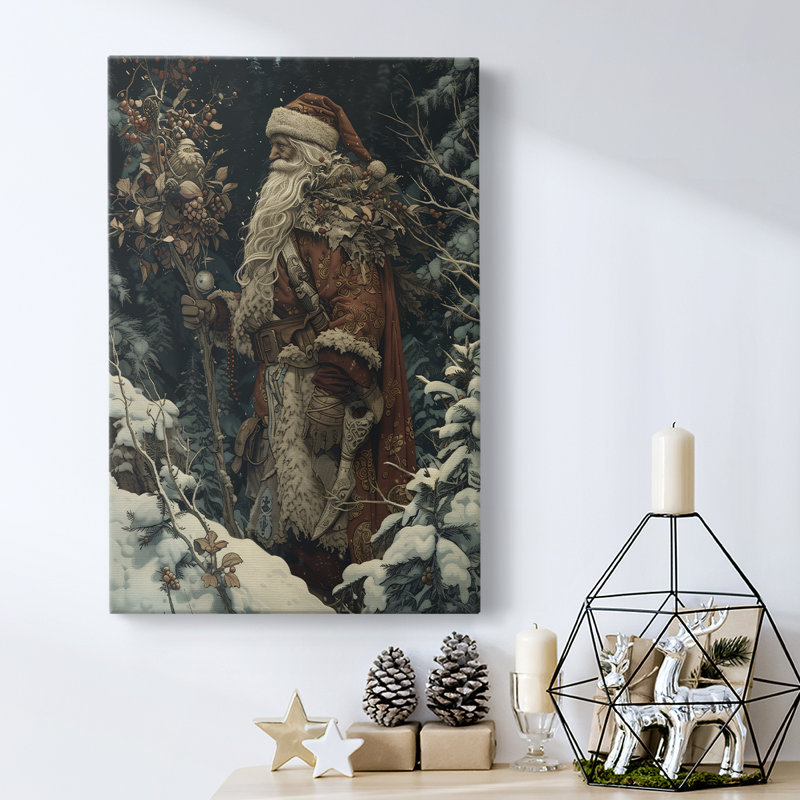 Art des Fêtes de Noël - Toile tendue avec châssis DCxxix, H 12 po x l 8 po