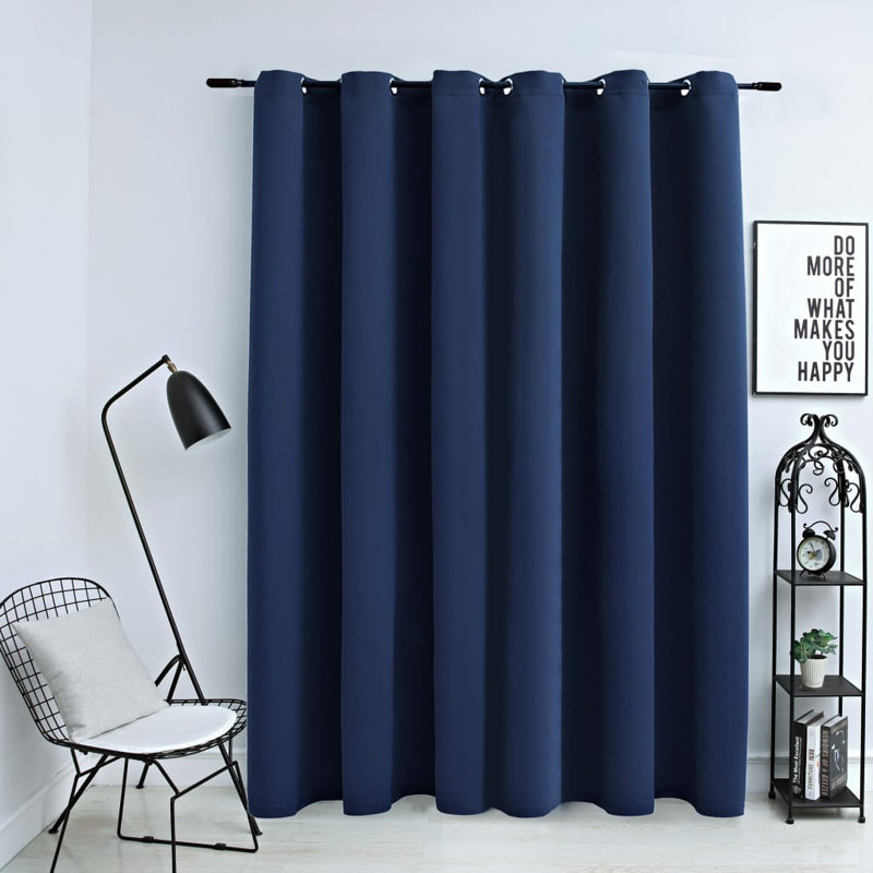 Azurdee Blackout Curtain Single Panel, Blue