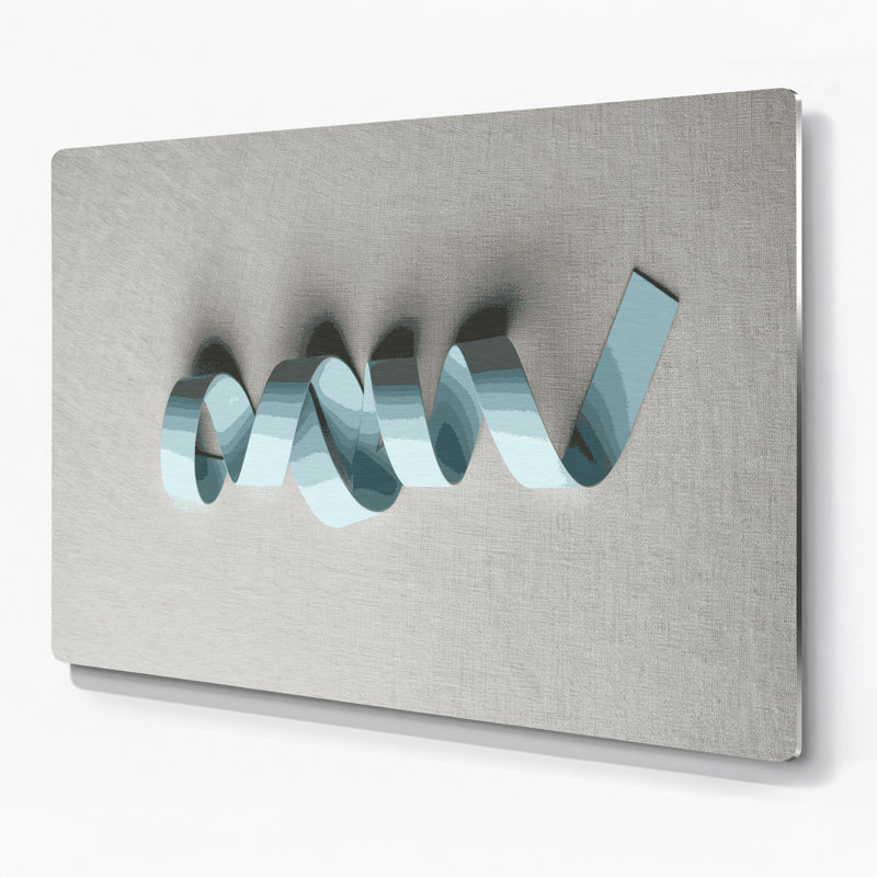 Minimalisme 88, art mural gris en métal, H 20 po x l 20 po