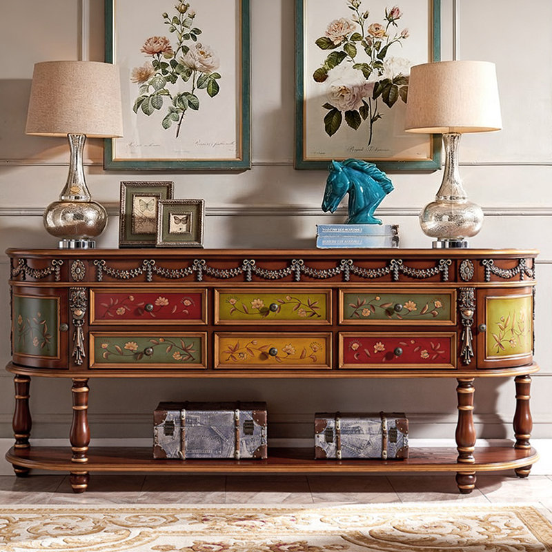 Console Castleman, H 33,9 po x l 78,7 po x P 15,7 po