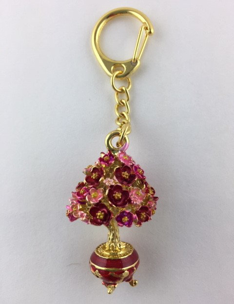 Feng Shui Import 2'' W Gold/Red Key Chain