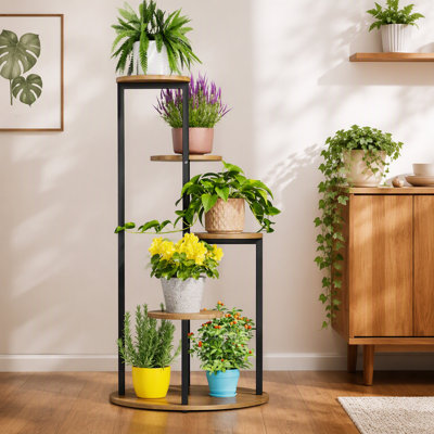 Présentoir botanique d'intérieur à quatre niveaux