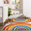 Tapis classique lavable à la machine à double arc-en-ciel pour enfants Classic SpinClean-611347298