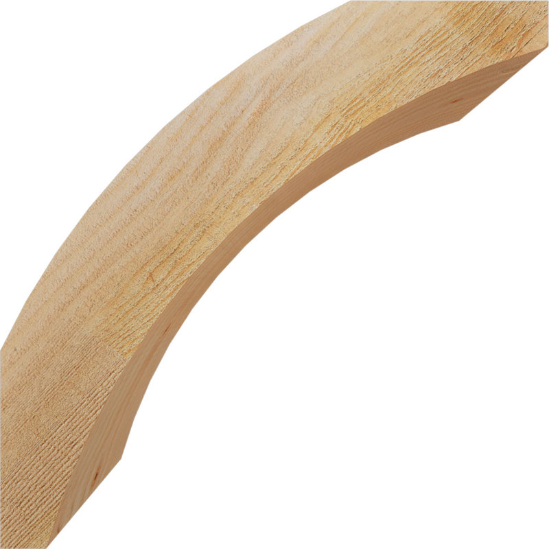 Genouillère Thorton, Sapin Douglas de 6 po (sciage brut), 14 po X P 14 po H