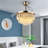 Glassburn 42.12 " Ceiling Fan with LED Lights with Light Kit