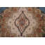 Tapis bleu délavé traditionnel 8 x 11