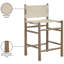 Tabouret de comptoir rembourré Santos-120673006-120673007