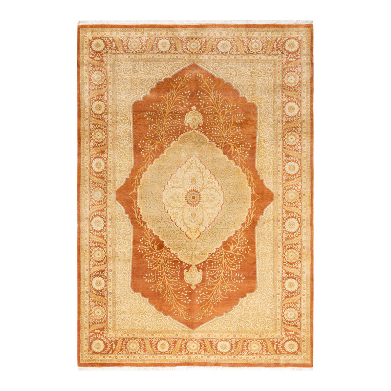 Classic One-of-a-Kind 6' 3" X 9' 2" Hand Knotted Area Rug