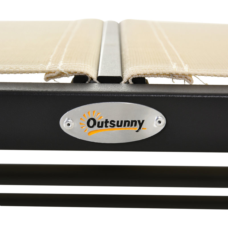 Banc oscillant extérieur pour 2 personnes Outsunny, Beige