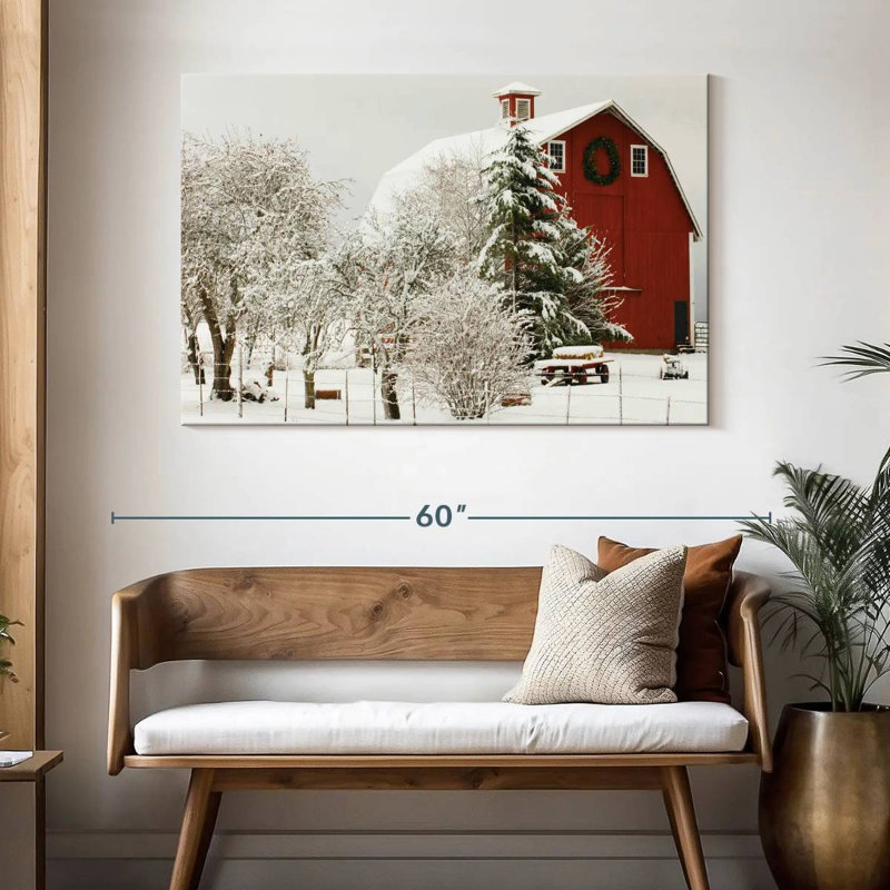 Lilie Festive Barn, 32" H x 48" W