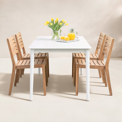 Silvie 8-Person Aluminum Patio Dining Table
