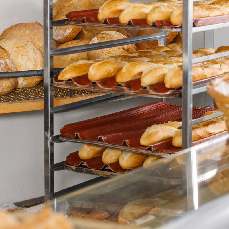 GRIDMANN 10-Sheet Aluminum Commercial Pan Rack with Wheels