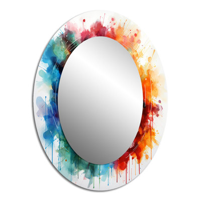 Casino Royale Roulette VI - Glam Oval Wall Mirror
