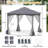 Patio Gazebo with Netting Walls 4 Sandbags Zippered Doors Outdoor-115098613-115098617