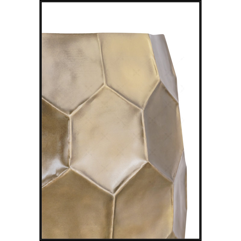 Ensemble de table basse 32 po et de table de bout moderne en aluminium 32 po Modern, Doré