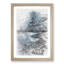 The Brooklyn Bridge in New York in Abstract - Picture Frame Drawing Print-55735955-55735956