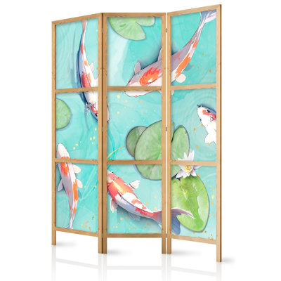 171cm H Solid Wood Folding Room Divider