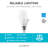 A19 LED, Dimmable Light Bulb, E26/Medium (Standard) Base-128879014-128879017