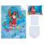 Ensemble de lit pour tout-petits 4 pièces NoJo Disney Moana 2 Ocean Sister - Édredon, drap-housse, drap plat, taie d'oreiller réversible, turquoise et orange
