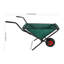 Brouette de jardin pliable à une roue, capacité de charge de 36 kg, pour jardinage extérieur et pelouse.