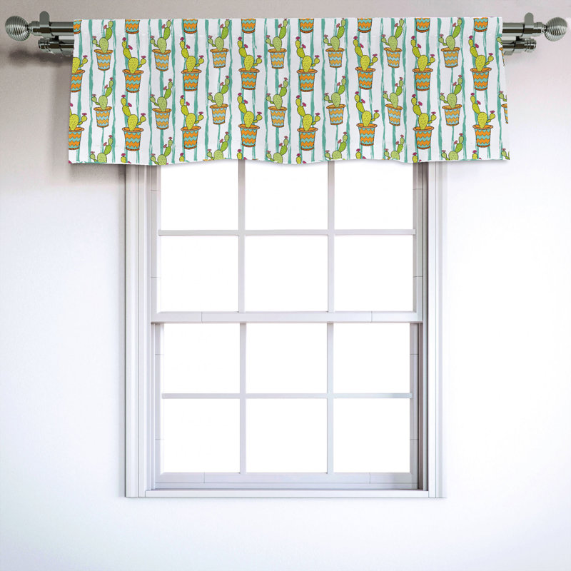 Sateen Ruffled Window Valance