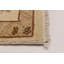 Tapis crème unique noué à la main 6 pi 4 po x 10 pi 0 po Jamshidpour