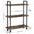 Vintage Bookshelf, Heavy Duty Display Book Case Shelf with Metal Pipe-587523283