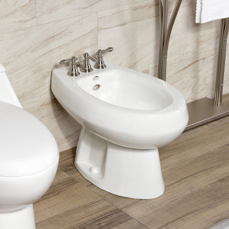 Robinet de bidet espacé vertical, Nickel brossé